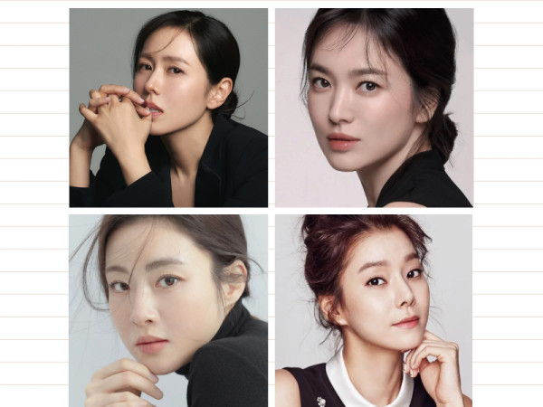 현빈과 결혼한 손예진, 그리고 현빈과 열애설이 났던 여자 연예인 송혜교, 강소라, 황지현의 사진